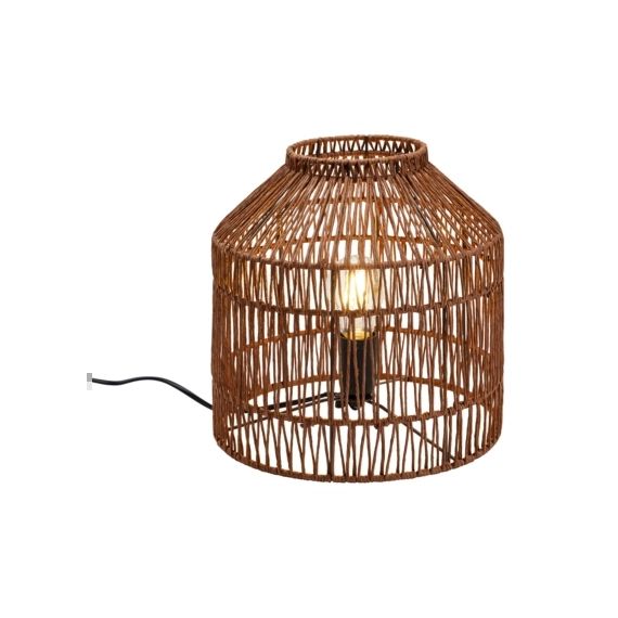 Lampe à poser corde H. 27,5 cm HATEYA naturel