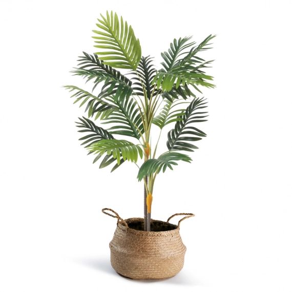 Palmier artificiel hauteur 115 cm plante avec pot
