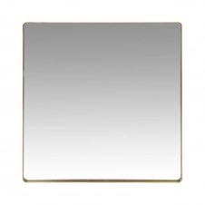 Miroir en métal doré 70×70