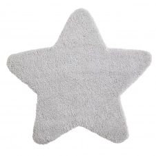 Tapis étoile gris 100×100