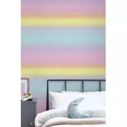 Papier peint arc-en-ciel pastel 1005x52cm