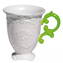 Mug I-Wares en Céramique, Porcelaine – Couleur Vert – 18.17 x 18.17 x 11.5 cm – Designer Selab