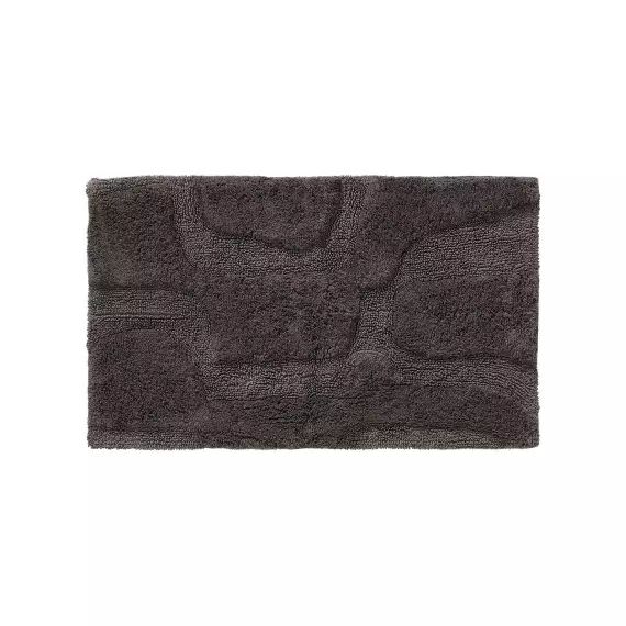 Tapis de Bain gris 50×80