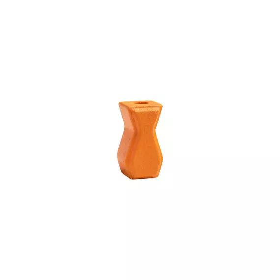 Bougeoir Bougeoirs en Céramique, Grès – Couleur Orange – 5.5 x 5 x 10 cm