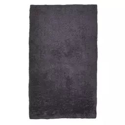 Tapis de bain en coton tufté à la main – anthracite 70×120 cm