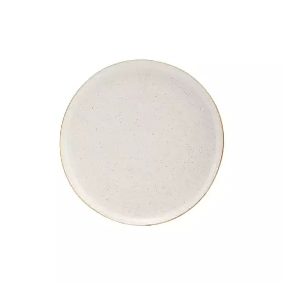 Assiette Pion en Céramique, Porcelaine émaillée – Couleur Gris – 18.76 x 18.76 x 3.5 cm