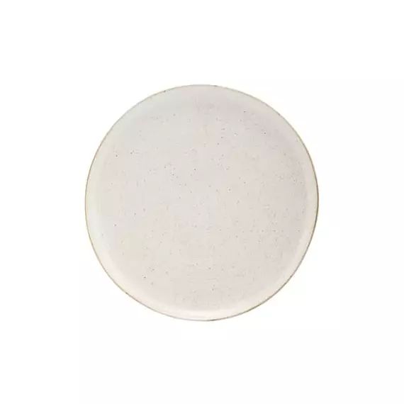 Assiette Pion en Céramique, Porcelaine émaillée – Couleur Gris – 18.76 x 18.76 x 3.5 cm