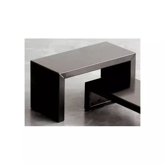 Table d’appoint Irony en Métal, Acier phosphaté – Couleur Noir – 68 x 33 x 35 cm – Designer Maurizio Peregalli
