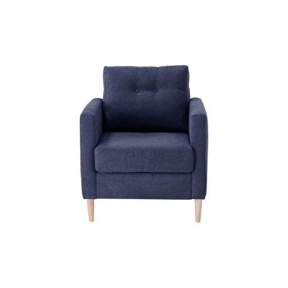 Fauteuil fixe BERGEN coloris bleu