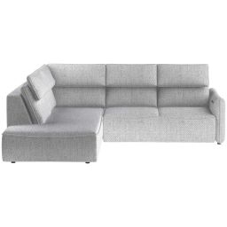 Canapé d’angle relax électrique 4 places MANGO coloris gris