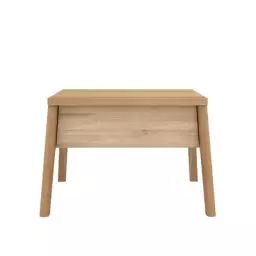 Table de chevet Air en Bois, Chêne massif – Couleur Bois naturel – 56 x 53.83 x 37 cm – Designer Alain van Havre