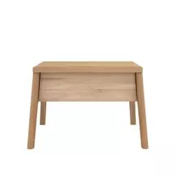 Table de chevet Air en Bois, Chêne massif – Couleur Bois naturel – 56 x 53.83 x 37 cm – Designer Alain van Havre