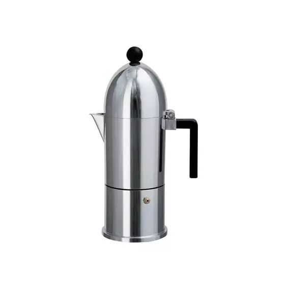 Cafetière italienne Cafetière italienne en Métal, Fonte d’aluminium – Couleur Métal – 13 x 22 x 28.5 cm – Designer Aldo Rossi