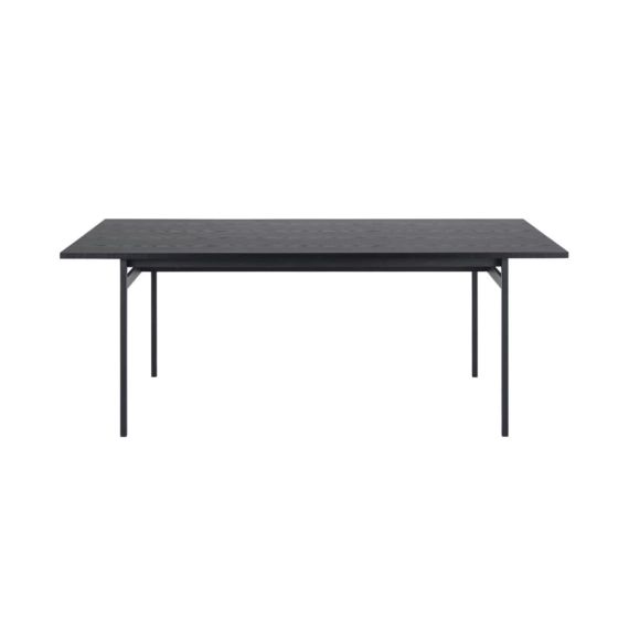 Table à manger en bois noir 200x90cm