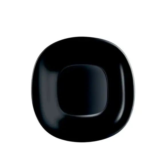 Assiette noire 21 x 19,6 cm