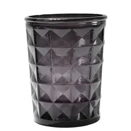 Gobelet en verre recyclé anthracite 12 cm
