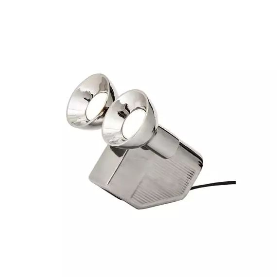 Lampe de table Olo en Céramique, Céramique émaillée – Couleur Argent – 20 x 15 x 21 cm – Designer Jean-Baptiste Fastrez