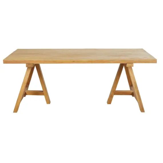 Table à manger 8 personnes en teck recyclé L200 Tecka