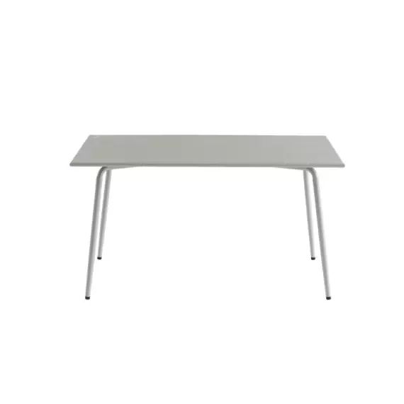 Table de jardin coloris gris glacier 140×80 cm