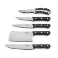 image de ustensiles de cuisine scandinave Set 5 couteaux de boucher