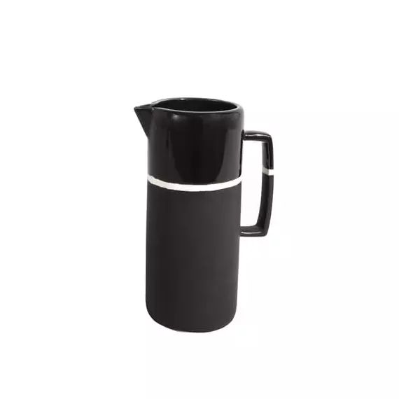 Pichet Sicilia en Céramique, Grès peint et émaillé – Couleur Noir – 31.07 x 31.07 x 23 cm – Designer Sarah Lavoine