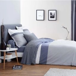 CLAUDIA – Housse de couette gris en bambou 220 x 240