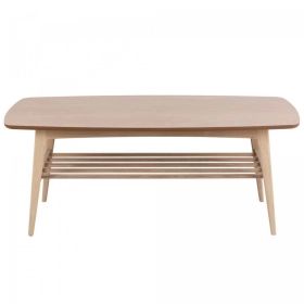 Table basse scandinave en bois clair