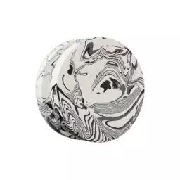 Patère Swirl en Matériau composite, Poudre de marbre recyclée – Couleur Noir – 12 x 12 x 4.8 cm – Designer