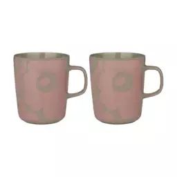 Mug Tasses & mugs en Céramique, Grès – Couleur Rose – 8 x 8 x 9.5 cm – Designer Maija Isola