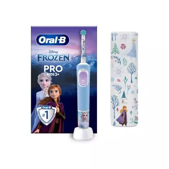 Brosse à dents électrique ORAL-B Vitality Pro Kids Frozen + Etui de voyag