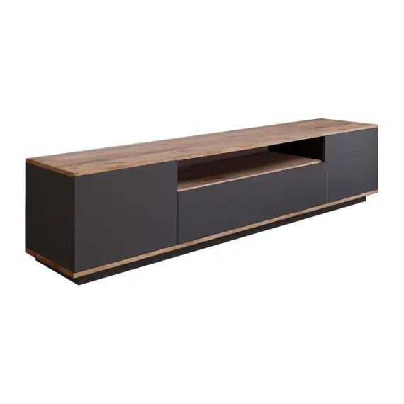 Meuble tv en aggloméré atlantic anthracite