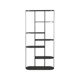 Etagère métal noir design 5 plateaux h180cm