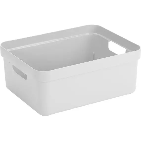 Boite de rangement sigma home box 24l blanc