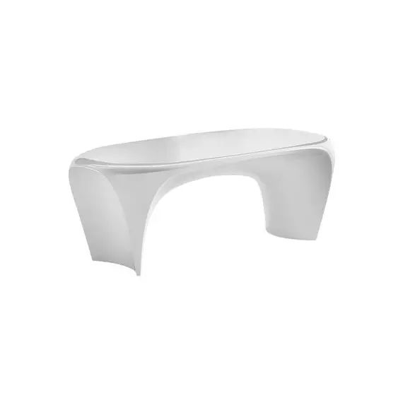 Table basse Lily en Plastique, plastique – Couleur Blanc – 110 x 55 x 41 cm – Designer Moredesign