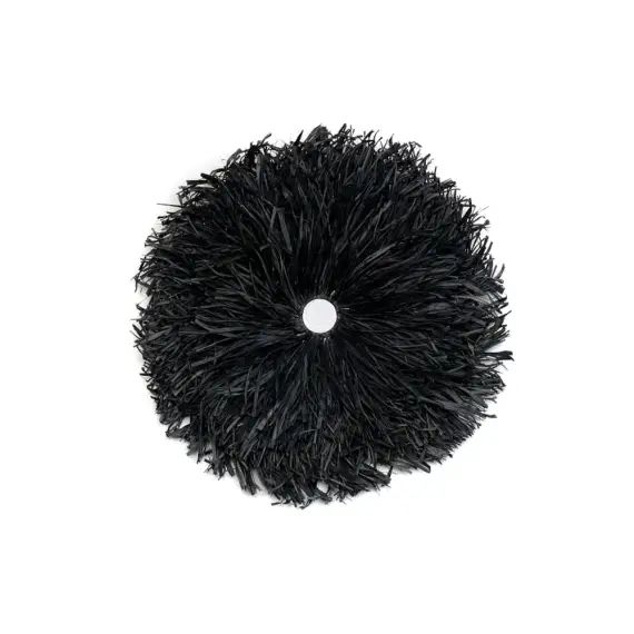 Décoration murale en raffia noir D50