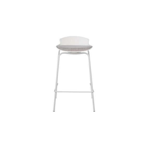 Tabouret de bar SOHAN coloris blanc