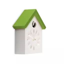 Horloge murale Horloges en Plastique, ABS – Couleur Vert – 35 x 23 x 28.5 cm – Designer Naoto Fukasawa