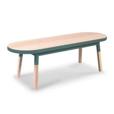 Table basse banc – 140 cm  – bleu briac