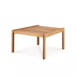 Table d’appoint Jack en Bois, Teck massif – Couleur Bois naturel – 57.08 x 57.08 x 38 cm – Designer Jacques  Deneef