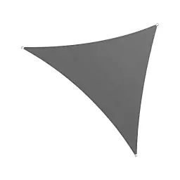 Toile d’ombrage triangulaire 5x5x5 m en polyéthylène gris