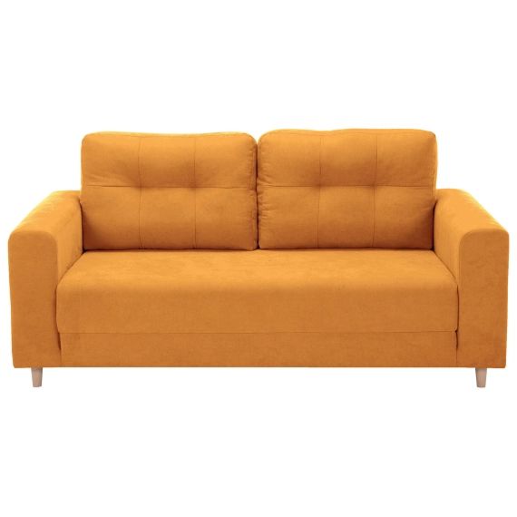 Canapé convertible OLSEN coloris moutarde