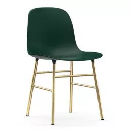 Chaise Form en Métal, Polypropylène – Couleur Vert – 48 x 73.06 x 80 cm – Designer Simon Legald
