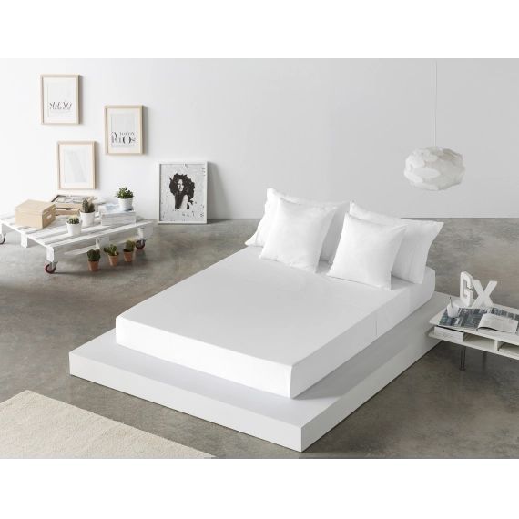 Drap de lit en coton blanc 250×280