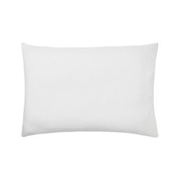 Taie d’oreiller unie en coton blanc 50×75
