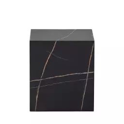 Benji – Table d’appoint effet marbre H45xL40cm