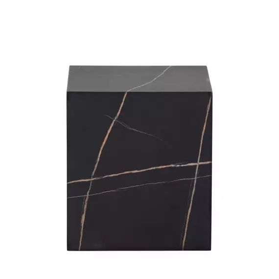 Benji – Table d&rsquo;appoint effet marbre H45xL40cm