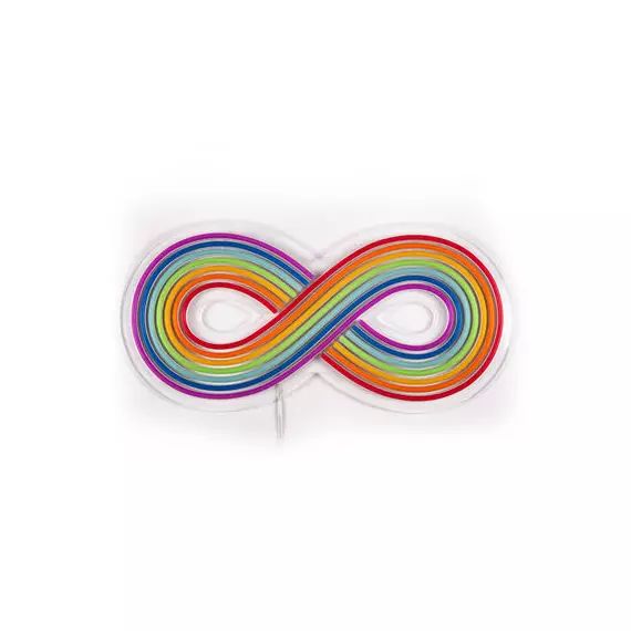 Applique avec prise Rainbow en Plastique, Silicone – Couleur Multicolore – 168 x 35.57 x 35.57 cm – Designer Michele Vecchiotti