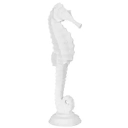 Statue hippocampe en résine blanche 45 cm