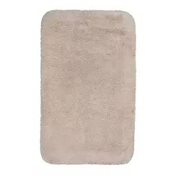 Tapis de bain doux beige sable coton 80×150