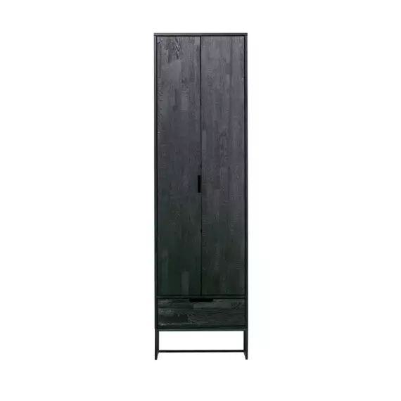 Silas – Armoire en frêne brossé – Couleur – Noir